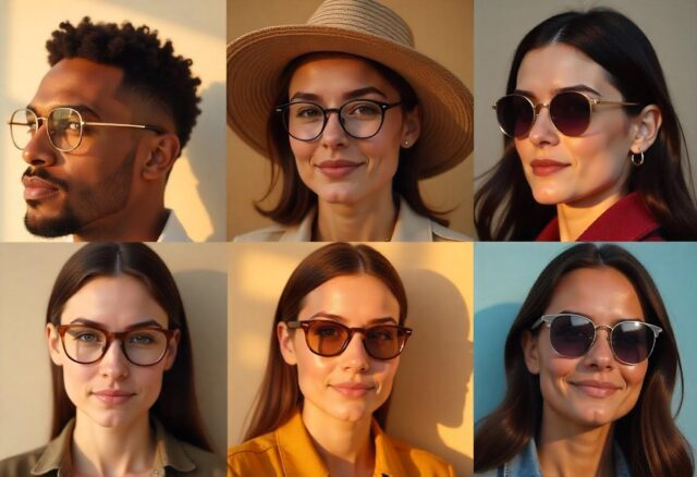 Diamond Face Shape Glasses