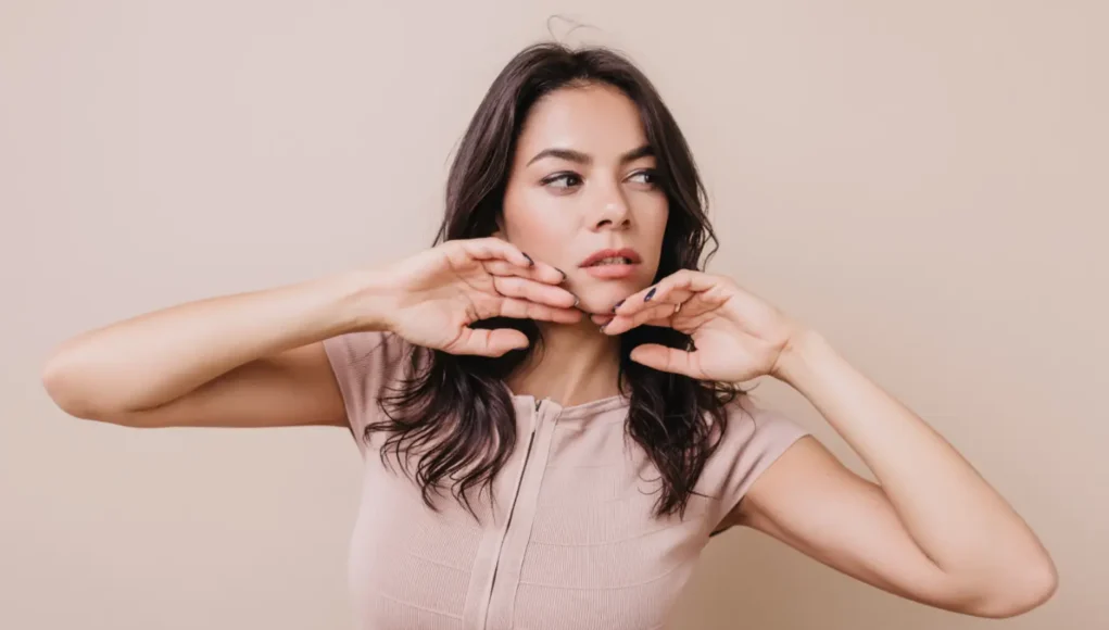 Face yoga exercises for chubby cheeks to lift and tone facial muscles