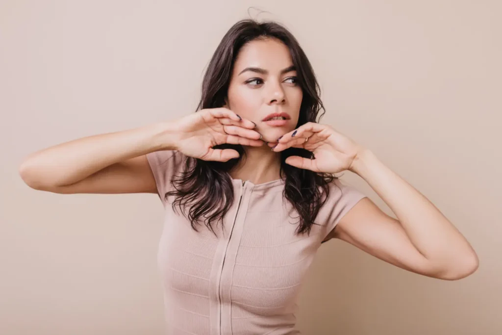 Face yoga exercises for chubby cheeks to lift and tone facial muscles