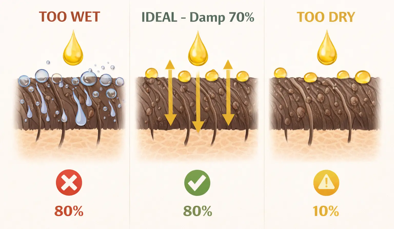Wet vs Dry Hair Comparison