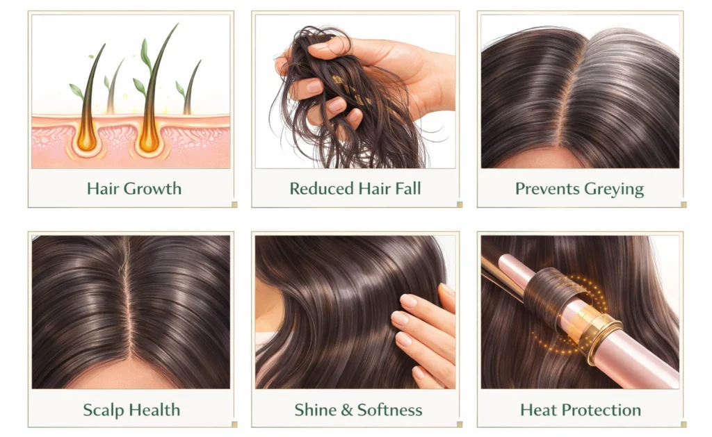 10 proven amla oil benefits for hair including growth stimulation and hair fall reduction